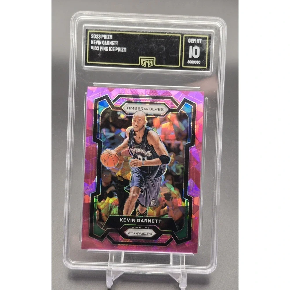 2023-24 Panini Prizm Kevin Garnett #183 Pink Ice Prizm GMA 10 Timberwolves